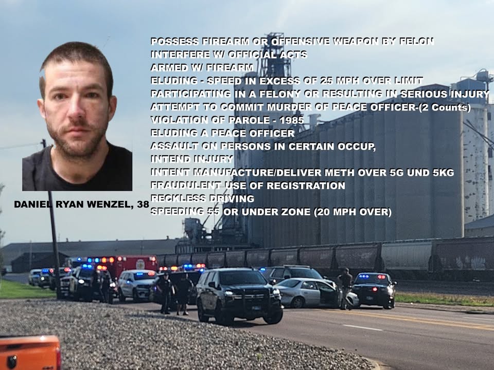 Arrest in pursuit from Nebraska that Ended on Lewis yesterda...