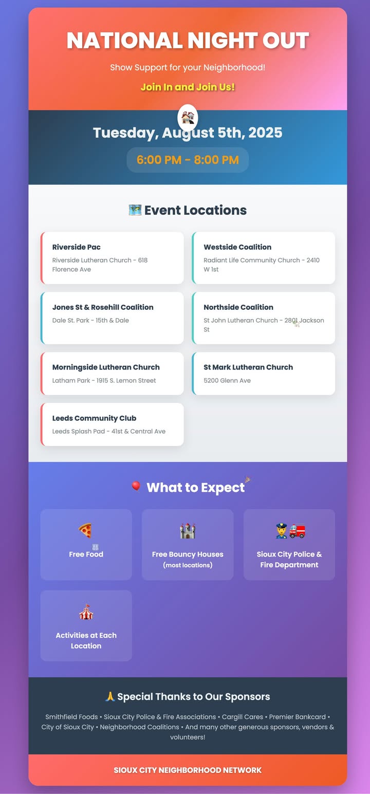 Set your calendar reminder Sioux City, Iowa Neighborhood Net...