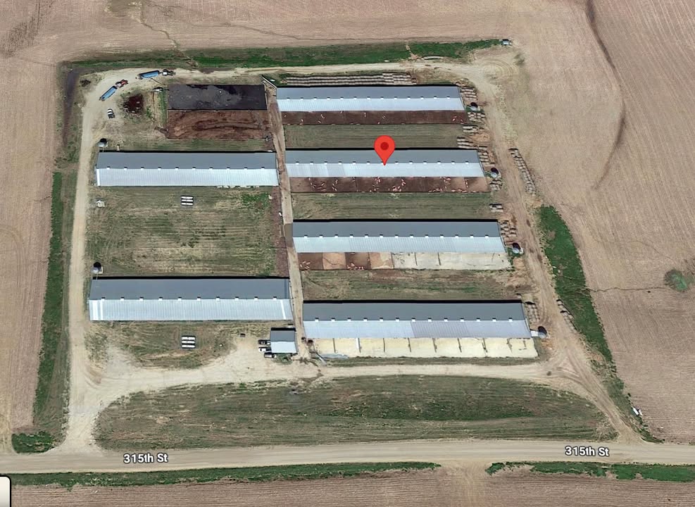 Multiple agencies responding to a Hog Confinement Fire in Ot...