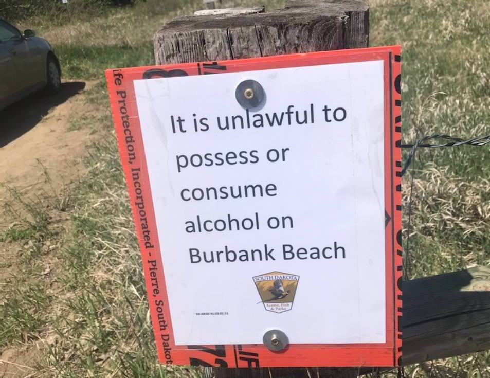 Possessing or consuming alcohol now illegal at Burbank Beach in Elk Point SD