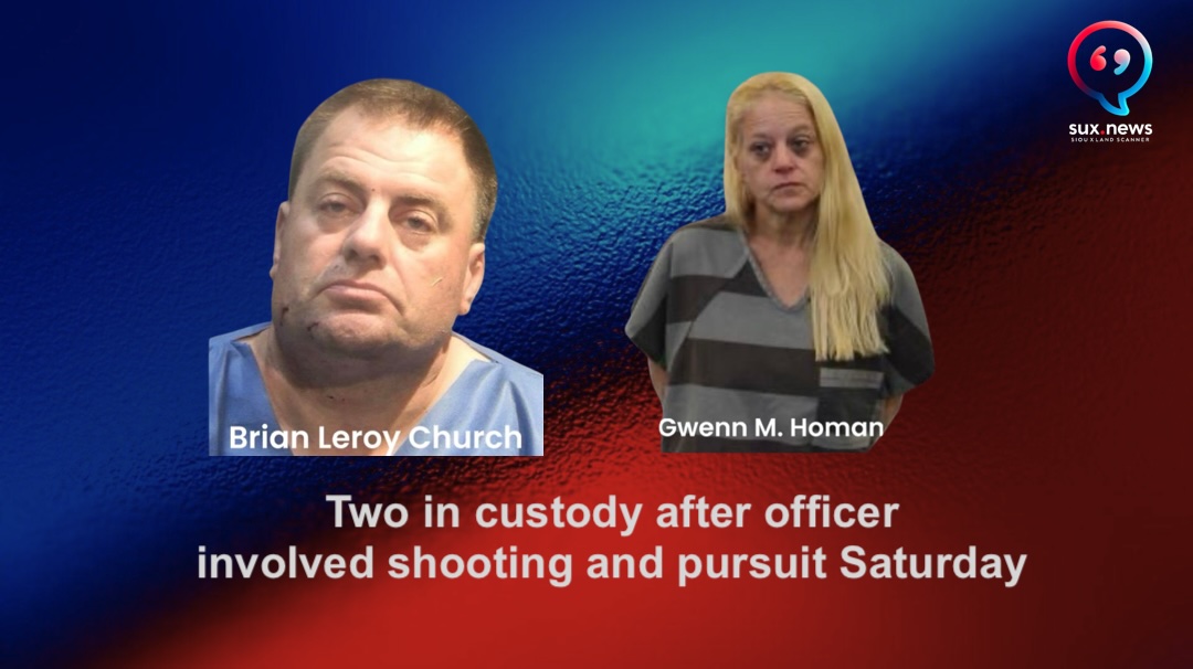 Two in custody after officer involed shooting and pursuit that started in South Sioux City
